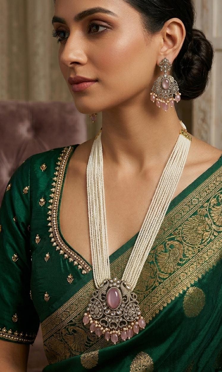 Noor-e-Zamrud Pearl Haar Set