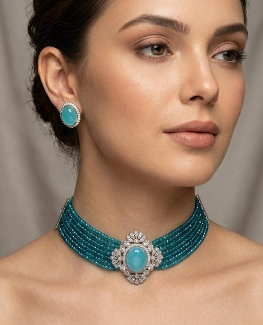 Regal Beauty Statement Choker Necklace
