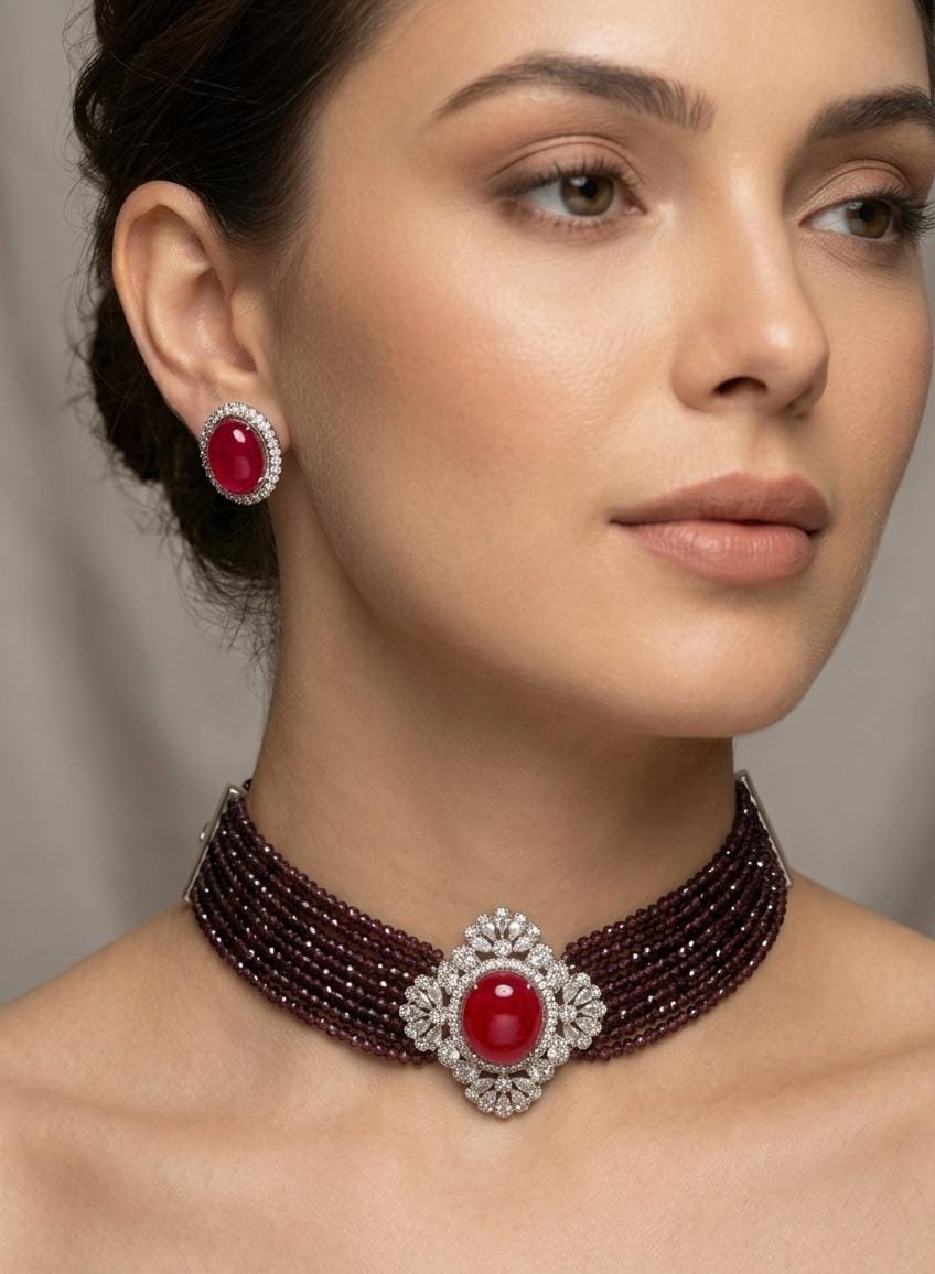 Regal Beauty Statement Choker Necklace