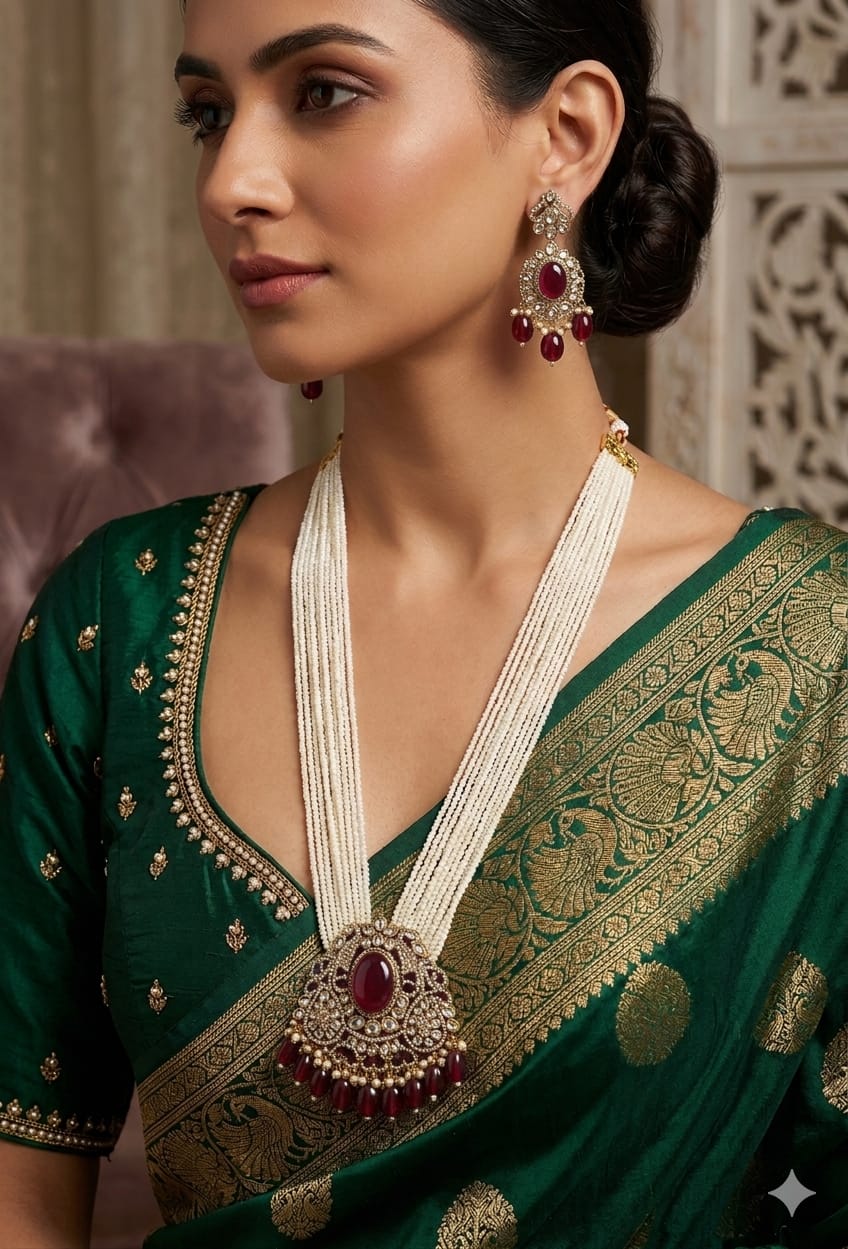 Noor-e-Zamrud Pearl Haar Set